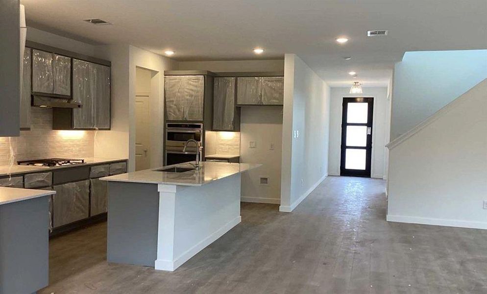 Kitchen Construction Progress featuring the Milan Collection