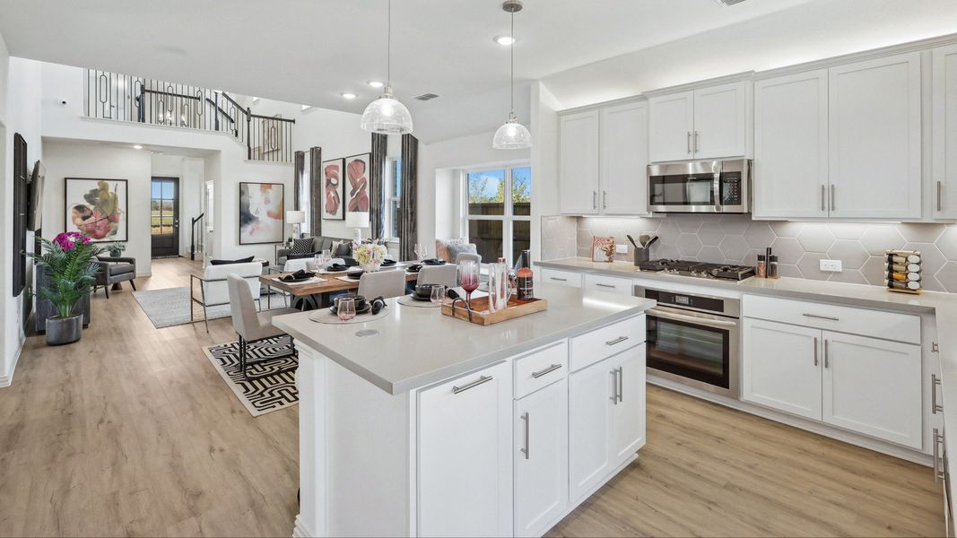 Representative furnished interior of a home built from the Meridian by DRB Homes in Bel Air Village, Sherman (Image 11).