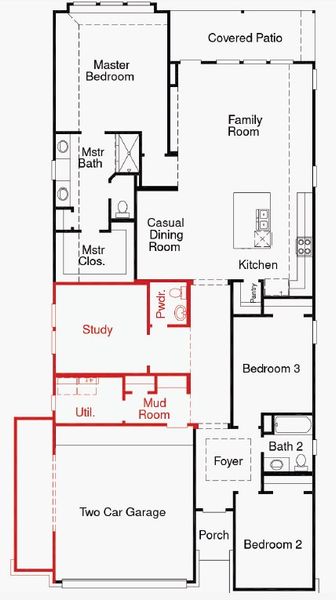 2D floor plan layout of this home in Sunflower Ridge, New Braunfels, TX (Image 2). 2D floor plan layout of this home in Sunflower Ridge, New Braunfels, TX (Image 2).