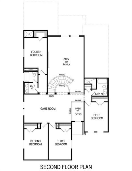 Columbia F Second Floor Plan Columbia F Second Floor Plan