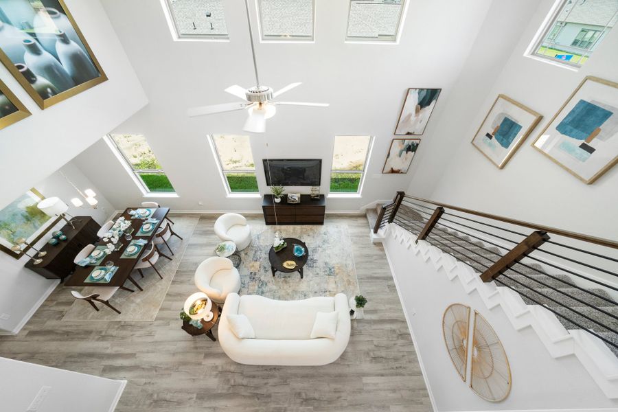 Furnished interior view inside a new home in Bluebonnet Village, Bellville (Image 17). Furnished interior view inside a new home in Bluebonnet Village, Bellville (Image 17).