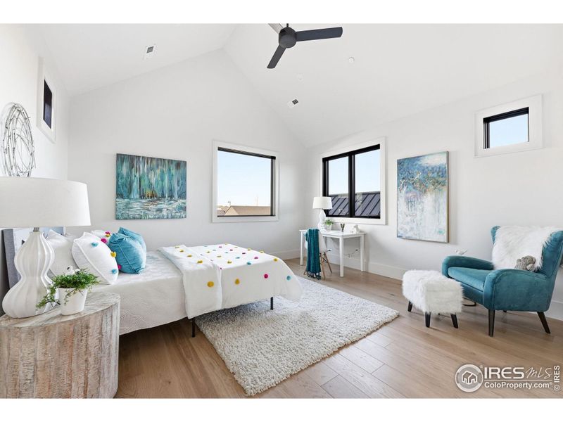 Bedroom #2 - Oversized with Vaulted Ceiling