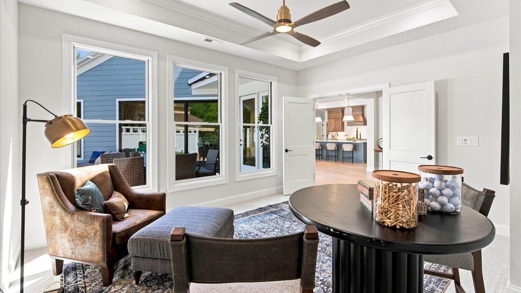 Furnished interior view inside a new home in The Courtyards at Hodges Farm, Charlotte (Image 19).