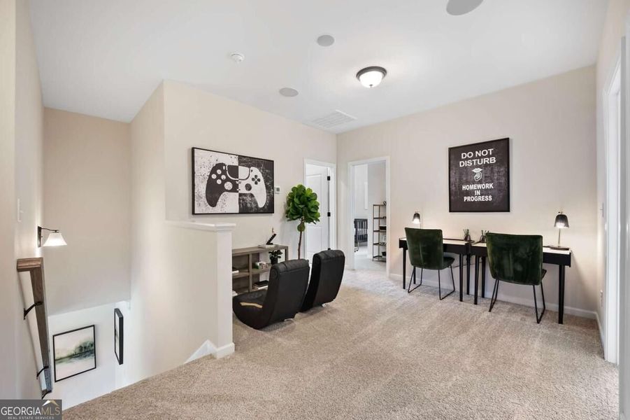 Furnished interior view inside a new home in Cobblestone Crossing Commons, Byron (Image 18).