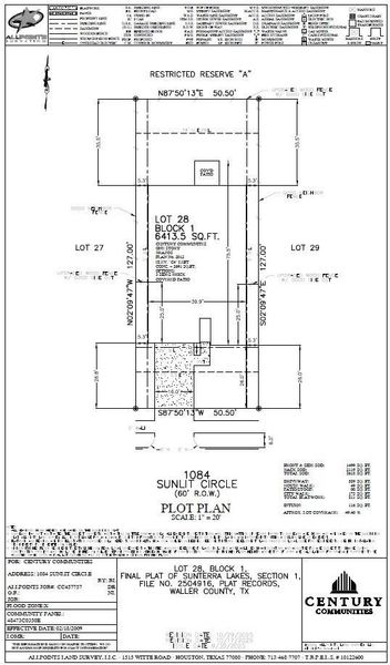 2D floor plan layout of this home in Sunterra Lakes, Brookshire, TX (Image 3).