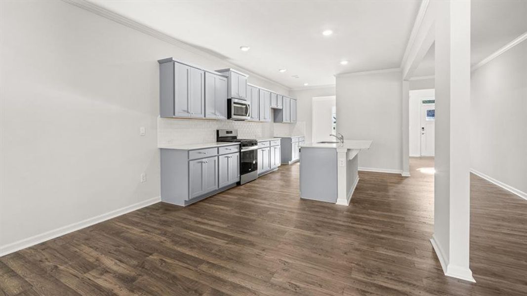 Furnished interior view inside a new home in Liberty Crossing, Braselton (Image 10).