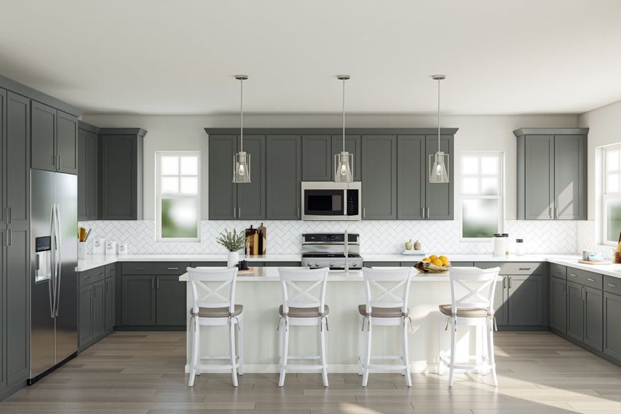 Representative furnished interior of a home built from the 3502 by Tri Pointe Homes in Sterling Ranch, Littleton (Image 16).