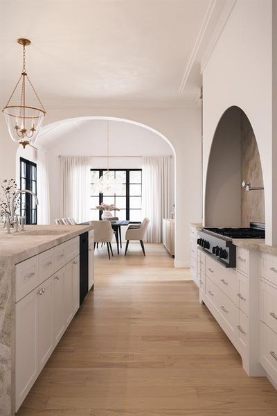 Furnished interior view inside a new home in , Dallas (Image 9).