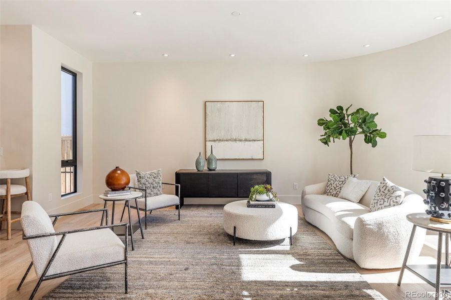 Furnished interior view inside a new home in , Denver (Image 5).