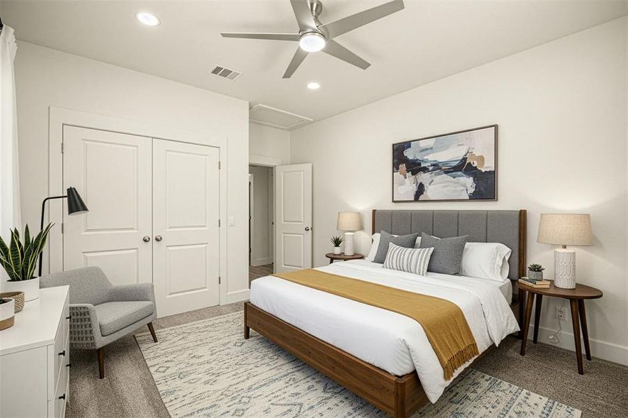 Furnished interior view inside a new home in , Bluff Dale (Image 6).