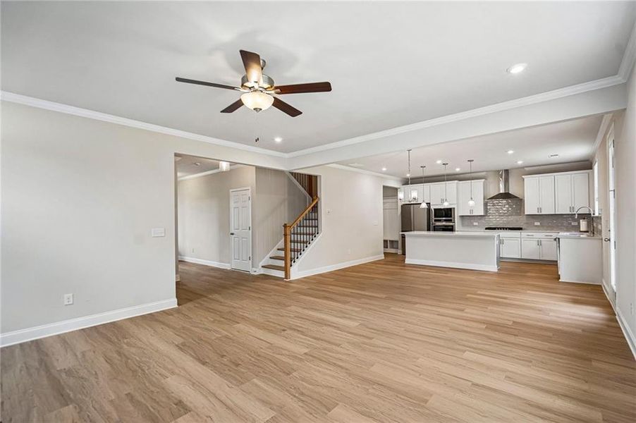 Spacious, unfurnished interior of a new home in Wehunt Meadows, Hoschton (Image 17). Spacious, unfurnished interior of a new home in Wehunt Meadows, Hoschton (Image 17).