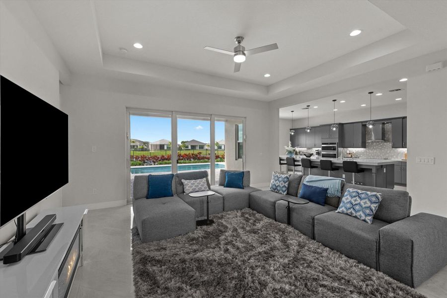 Furnished interior view inside a new home in , The Acreage (Image 33).
