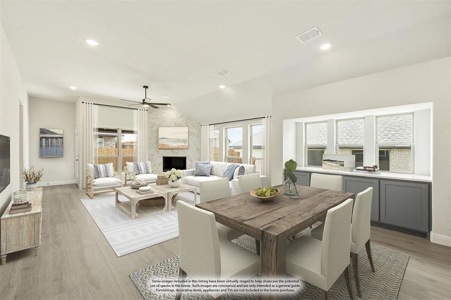 Furnished interior view inside a new home in Sunset Ridge, Alvarado (Image 7).