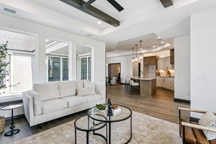 Furnished interior view inside a new home in The Courtyards at Jacobs Farm, Wichita (Image 6).