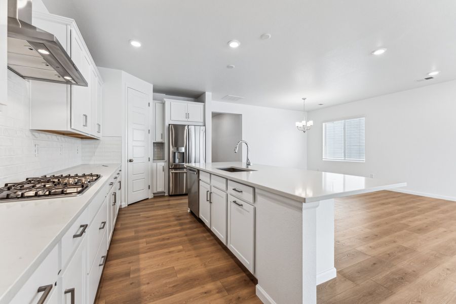 Representative furnished interior of a home built from the Bailey by Taylor Morrison in Trailstone Town Collection, Arvada (Image 8).