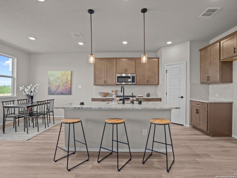 Furnished interior view inside a new home in Horizon Pointe, Converse (Image 12).