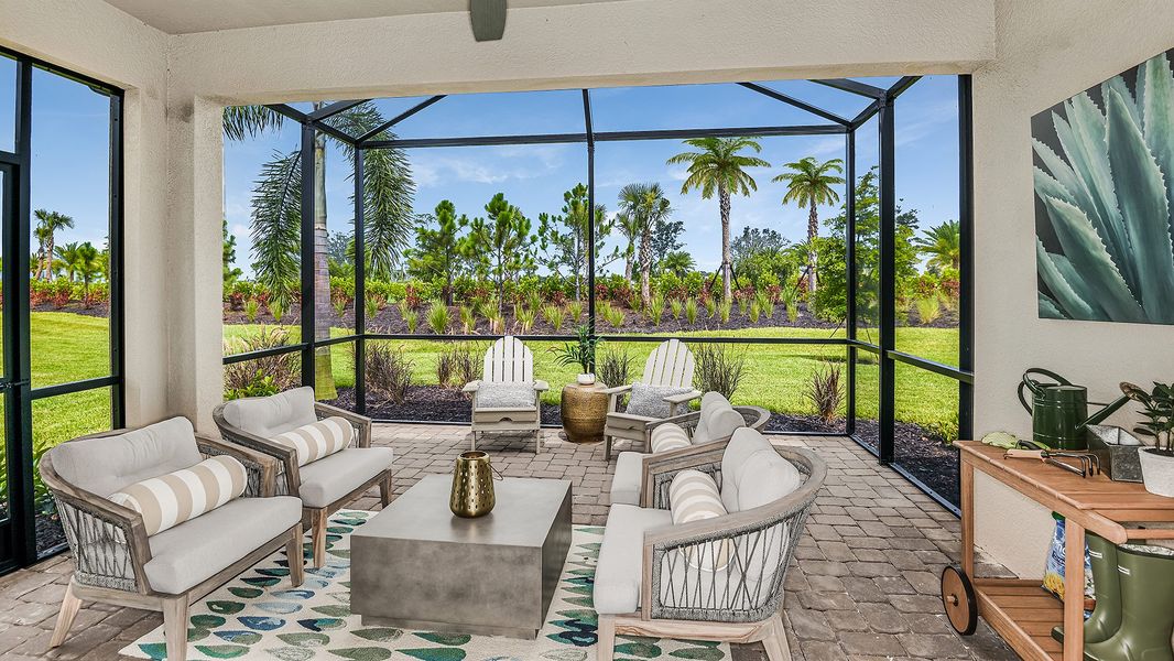 Representative furnished interior of a home built from the Arezzo by Taylor Morrison in Esplanade at Azario Lakewood Ranch, Lakewood Ranch (Image 25).