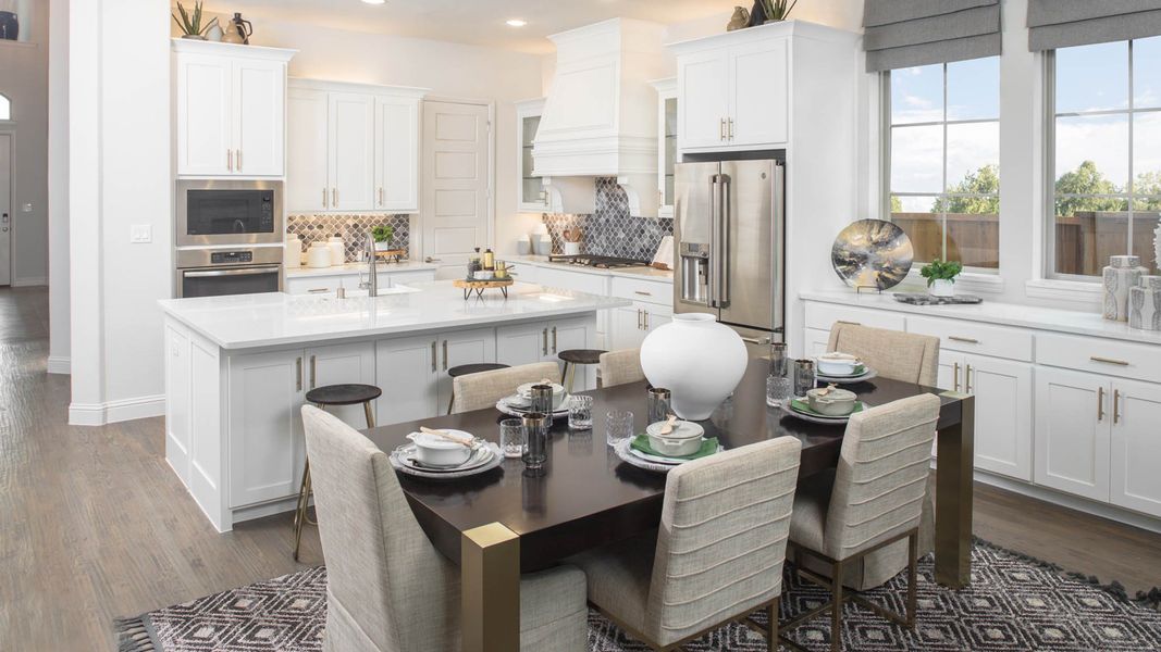 Furnished interior view inside a new home in Fields 60', Frisco (Image 17).