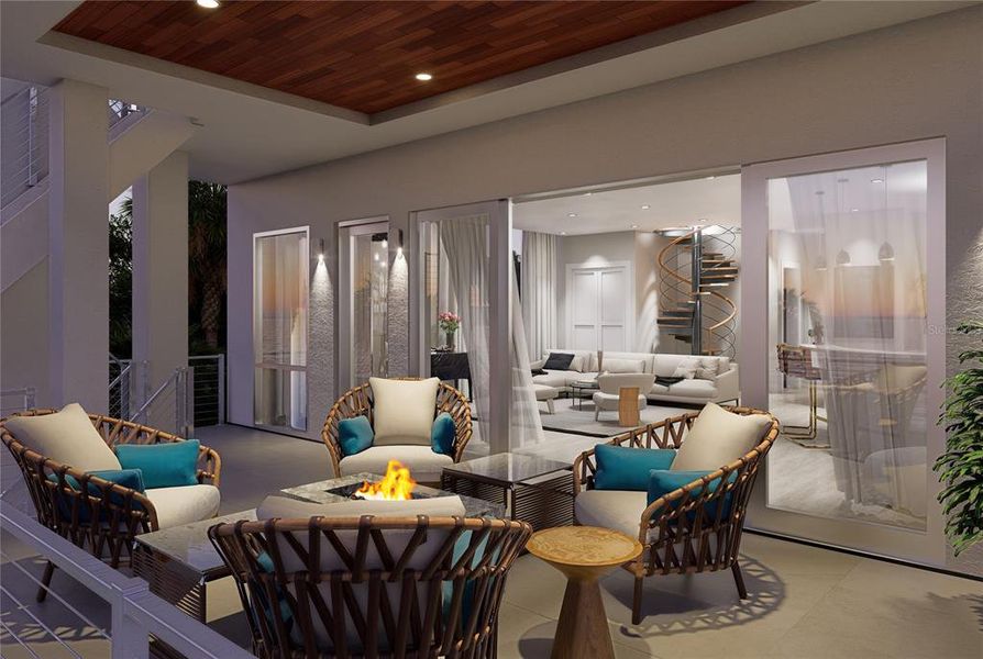 Furnished interior view inside a new home in , New Smyrna Beach (Image 7).