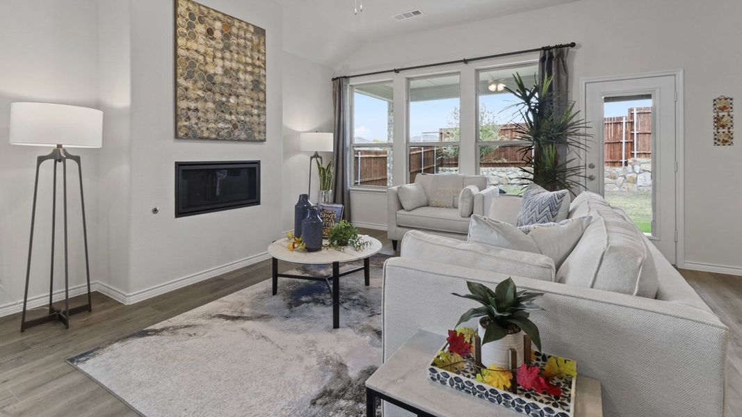Furnished interior view inside a new home in The Woods at Lindsey Place, Anna (Image 6).
