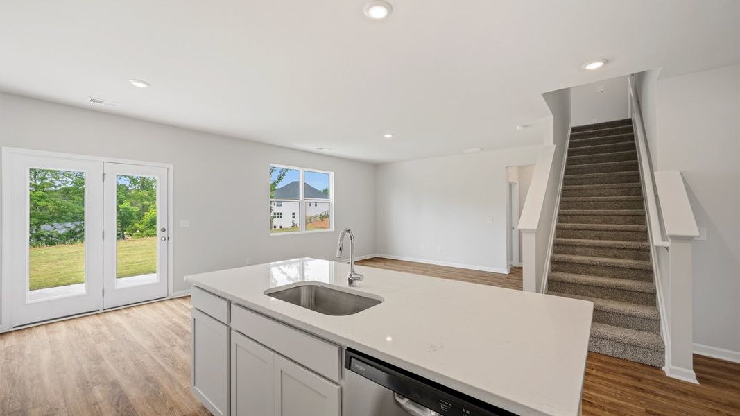 Furnished interior view inside a new home in The Preserve at Agricultural Village, Perry (Image 7).