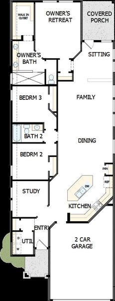 2D floor plan layout of this home in Mayfair - Select Garden Series, New Braunfels, TX (Image 5). 2D floor plan layout of this home in Mayfair - Select Garden Series, New Braunfels, TX (Image 5).