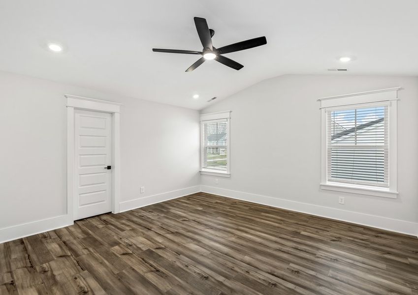 Peaceful master bedroom.