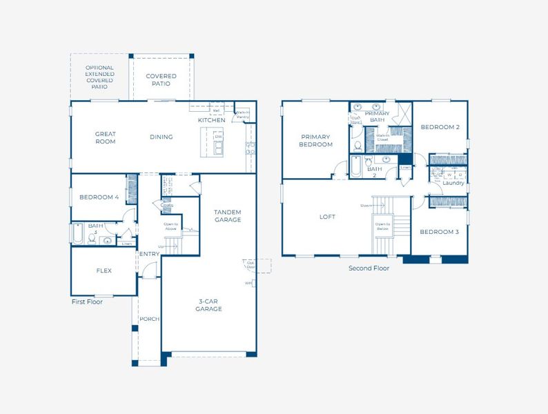 2D floor plan layout of this home in Windstone Ranch North, Surprise, AZ (Image 2). 2D floor plan layout of this home in Windstone Ranch North, Surprise, AZ (Image 2).