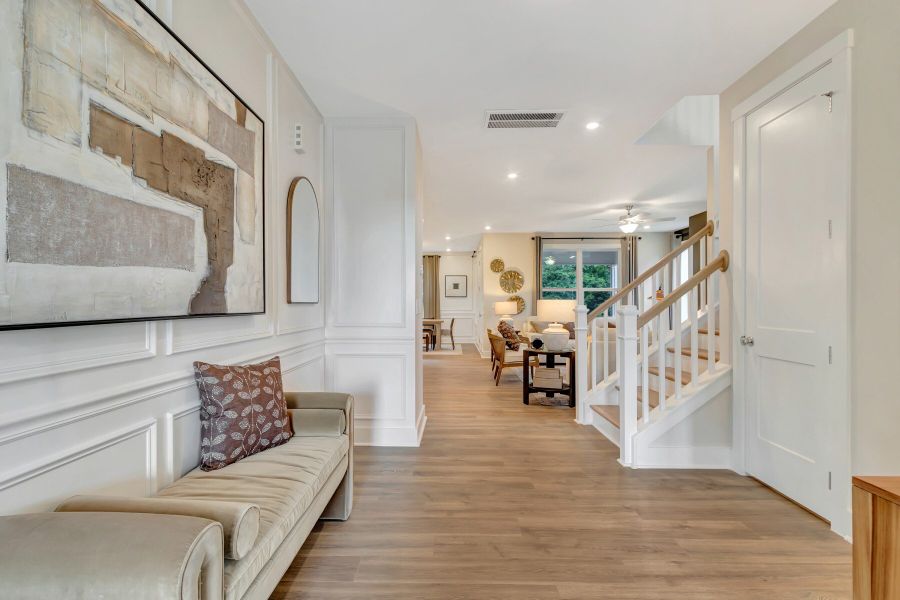 Representative furnished interior of a home built from the Dillon by Beazer Homes in The Summit, Apex (Image 4). Representative furnished interior of a home built from the Dillon by Beazer Homes in The Summit, Apex (Image 4).