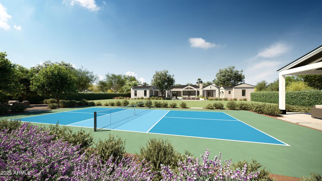 Pickleball Court with Pavilion