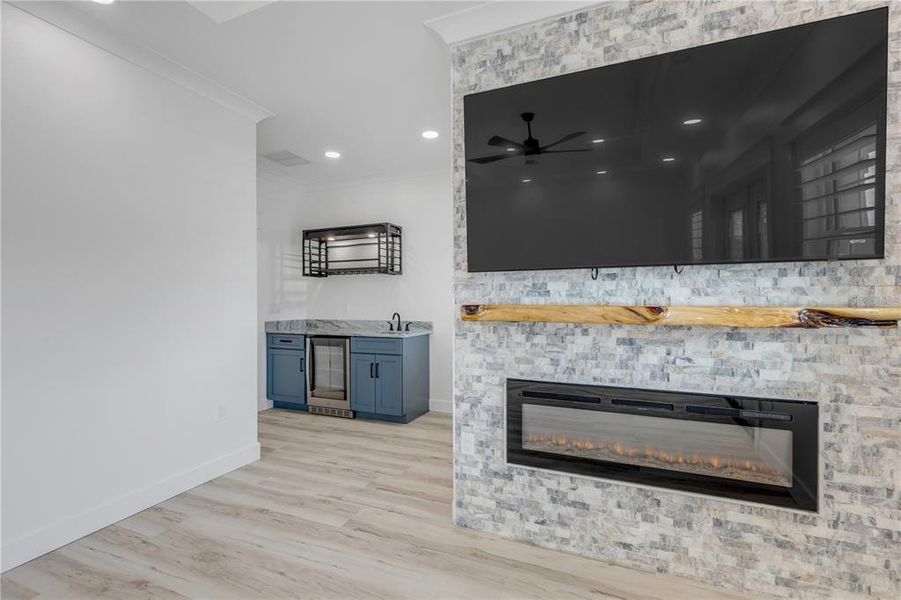 Furnished interior view inside a new home in , New Smyrna Beach (Image 14).