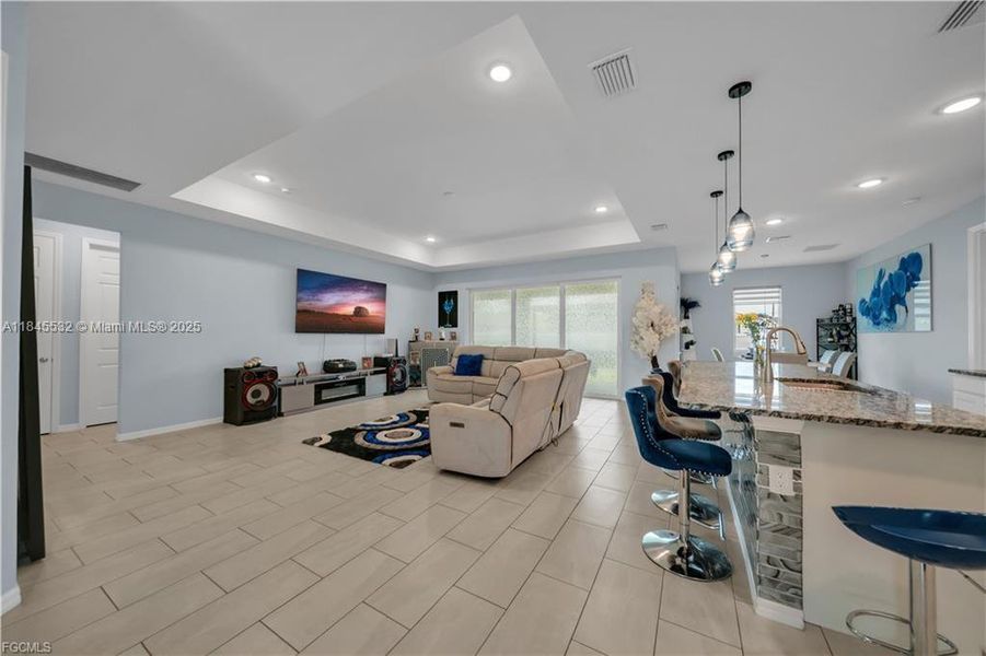 Furnished interior view inside a new home in , Cape Coral (Image 17). Furnished interior view inside a new home in , Cape Coral (Image 17).