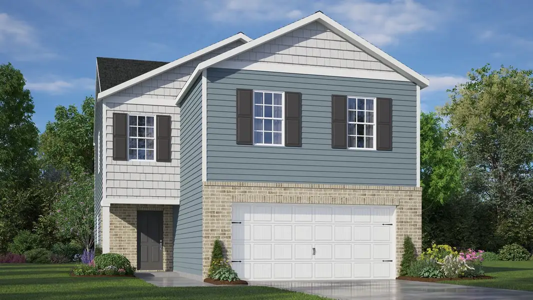 Representative exterior photo of a completed home built from the Aisle by D.R. Horton in Willow Mill, Thomasville, NC (Image 20).