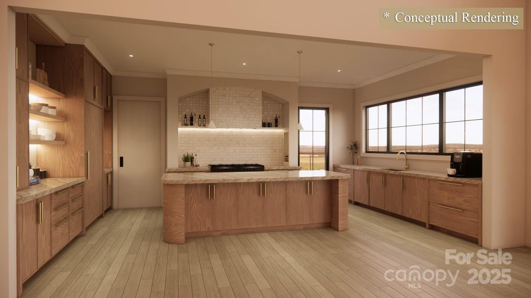 Furnished interior view inside a new home in , Lake Toxaway (Image 6).