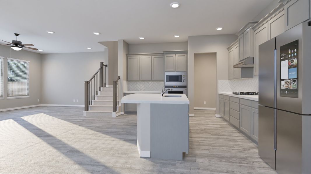 Representative furnished interior of a home built from the Santa Rosa by Tricoast Homes in Summer Place  35', Montgomery (Image 14).
