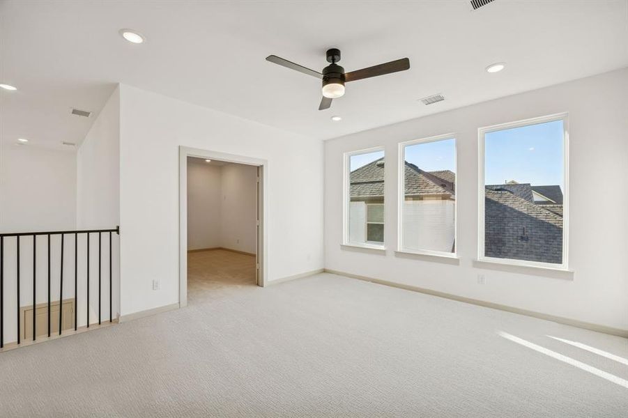 The family fun time never ends in this light filled family room!