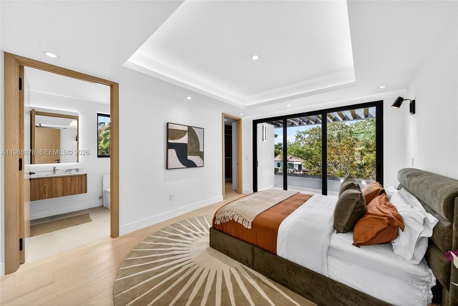 Furnished interior view inside a new home in , Miami (Image 35).