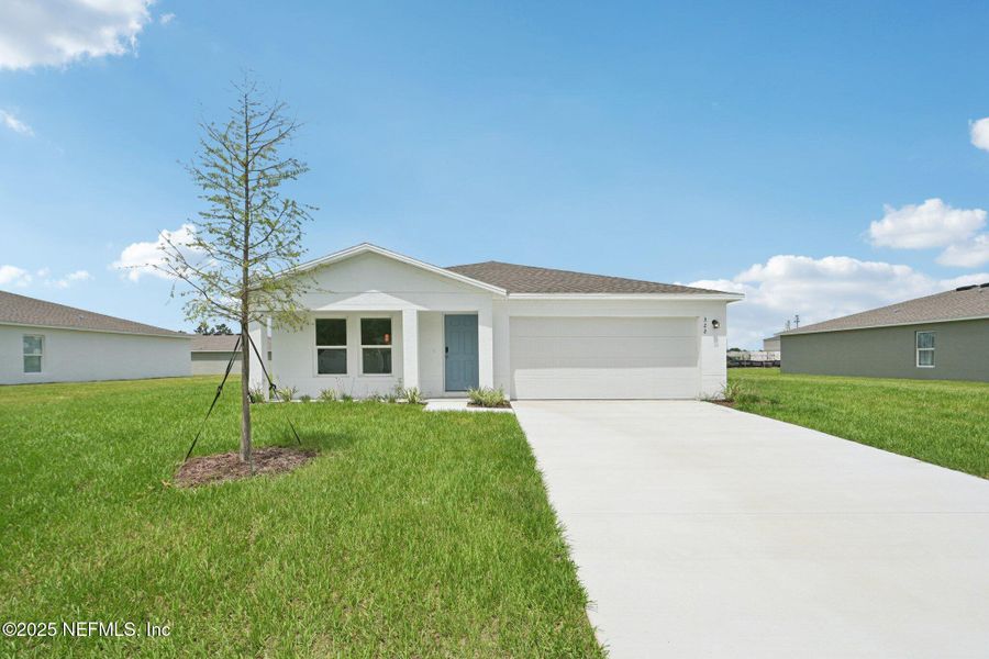 Front exterior of a new home in River Hill, Welaka, FL, highlighting curb appeal (Image 4).