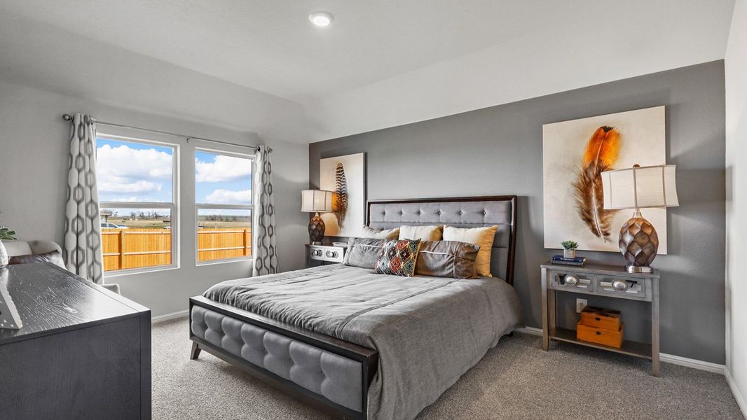 Representative furnished interior of a home built from the Texas Cali by D.R. Horton in The Hills at Reunion, Newark (Image 15). Representative furnished interior of a home built from the Texas Cali by D.R. Horton in The Hills at Reunion, Newark (Image 15).