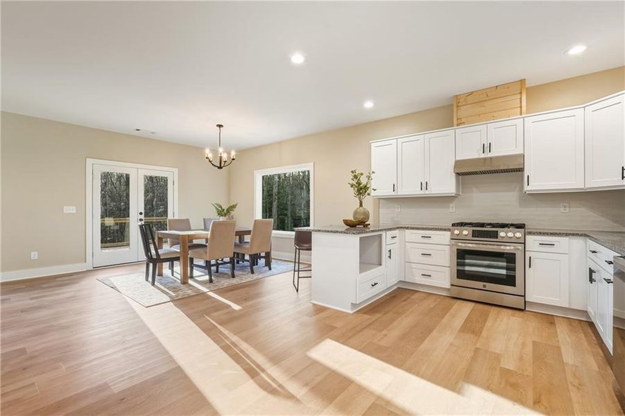 Furnished interior view inside a new home in , Ellijay (Image 14).