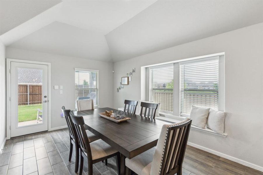 Eat in kitchen with window seat Eat in kitchen with window seat