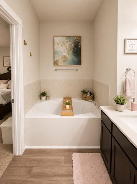 Furnished interior view inside a new home in , Bay City (Image 10).