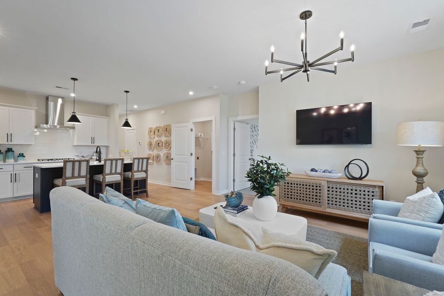 Family Room and Kitchen Family Room and Kitchen