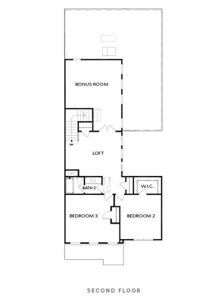 2D floor plan layout for the The Kenton by The Providence Group in Promenade at Sawnee Village, Cumming, GA (Image 3).