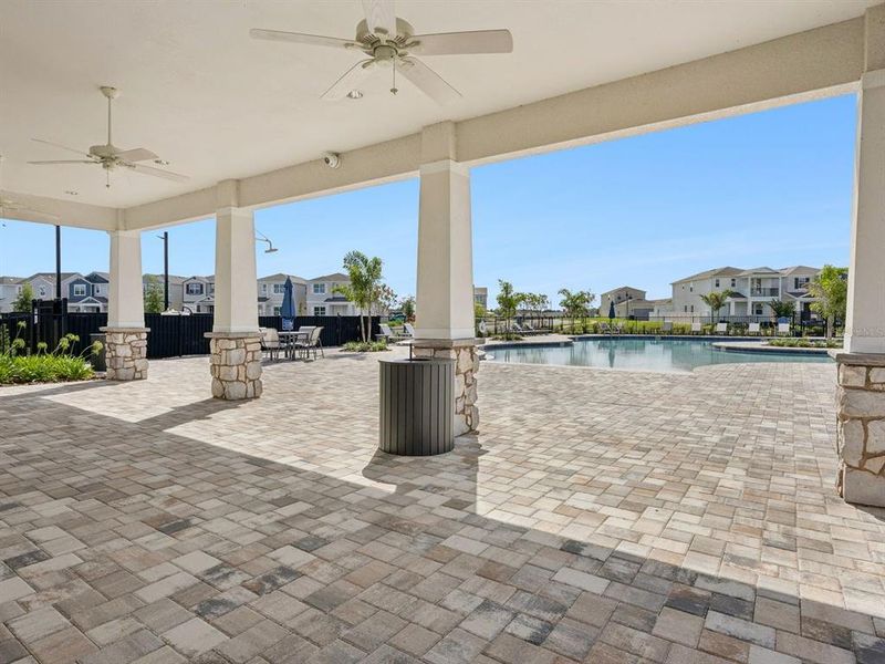 Exterior details and patio area of a home in Osprey Ranch, Winter Garden (Image 29).