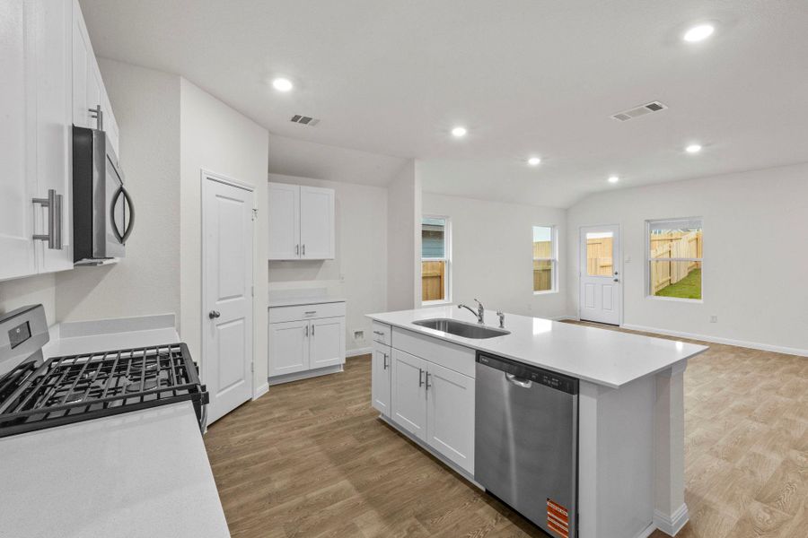 Furnished interior view inside a new home in Trace, San Marcos (Image 11).