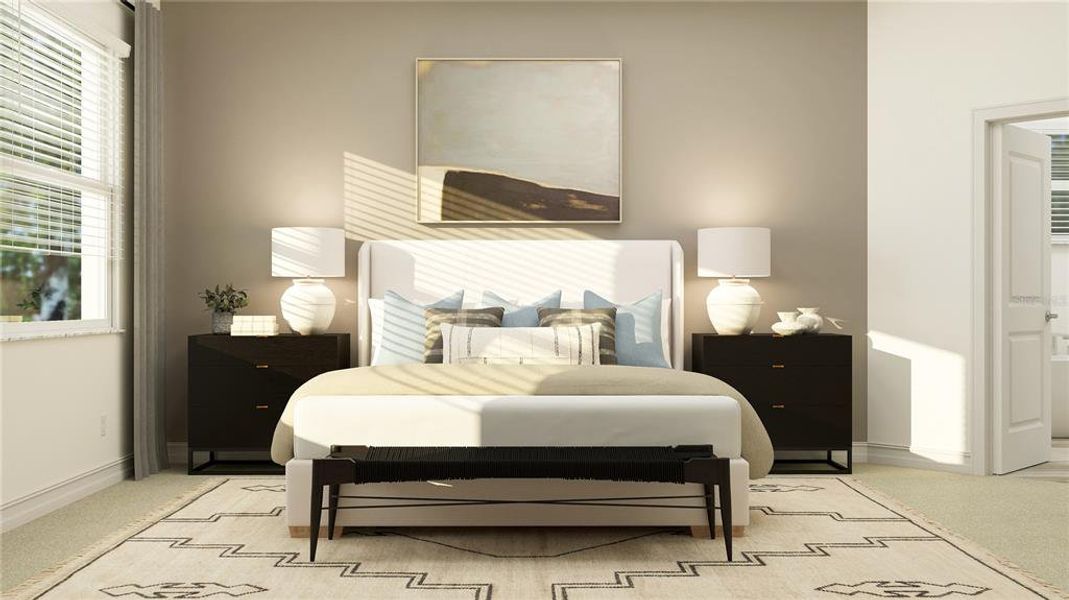 Furnished interior view inside a new home in Two Rivers: The Executives, Zephyrhills (Image 6).