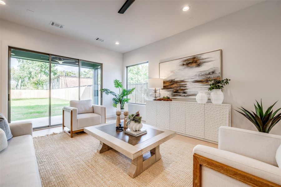 Furnished interior view inside a new home in , Houston (Image 28).