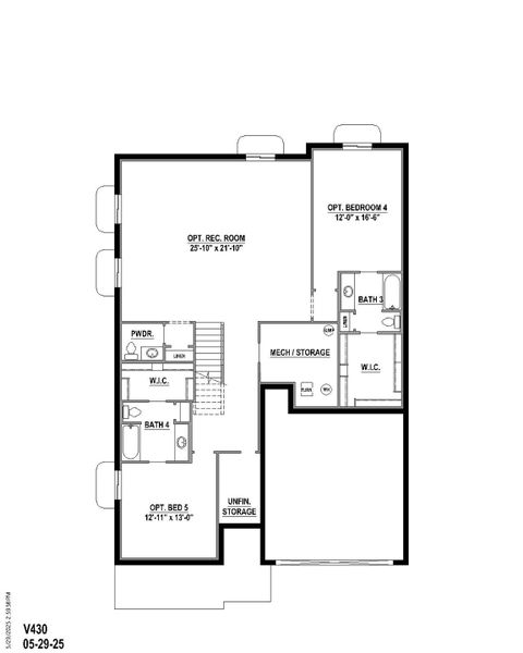 Plan V430 Base Bed 5 Plan V430 Base Bed 5