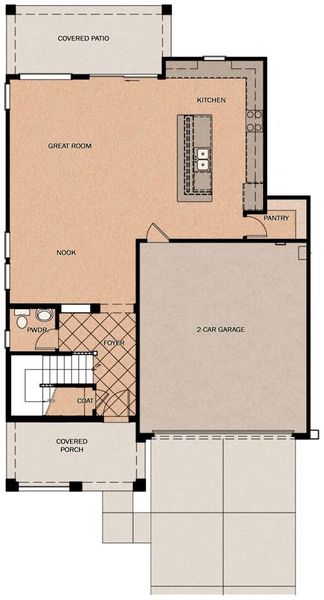 2D floor plan layout of this home in Redwood Valley at Escalante, Surprise, AZ (Image 3). 2D floor plan layout of this home in Redwood Valley at Escalante, Surprise, AZ (Image 3).